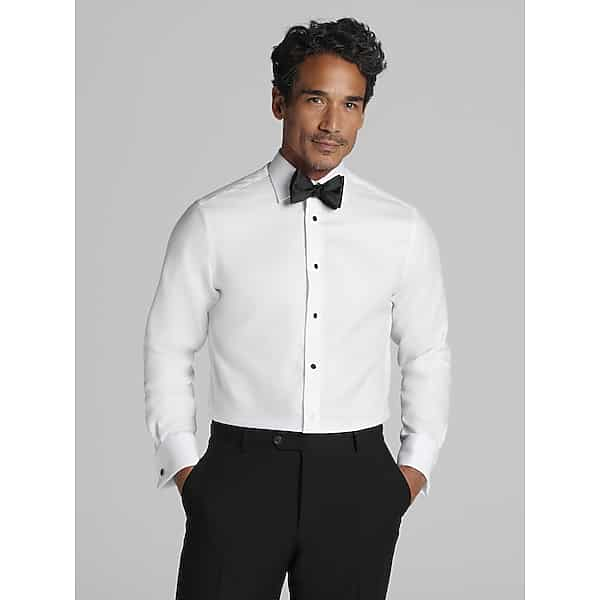 Joseph Abboud Men's Tuxedo Formal Shirt Tuxedo White - Size: 17 32/33