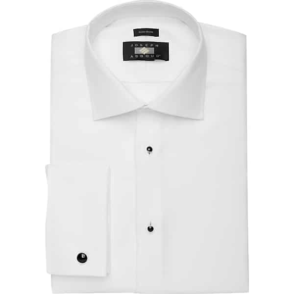 Joseph Abboud Big & Tall Men's Tuxedo Formal Shirt Tuxedo White - Size: 18 1/2 34/35