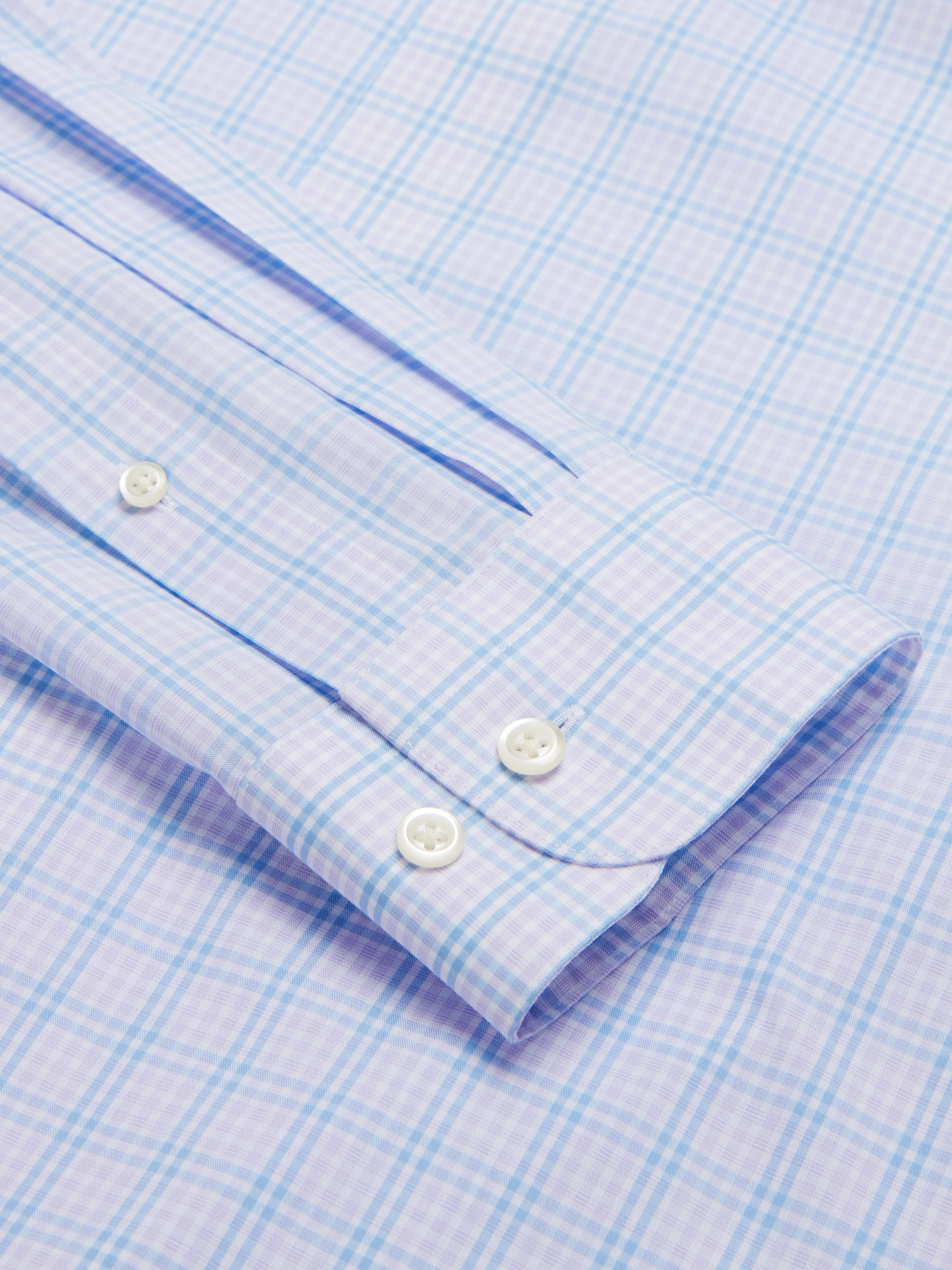 Slim Fit Tattersall Plaid Dress Shirt