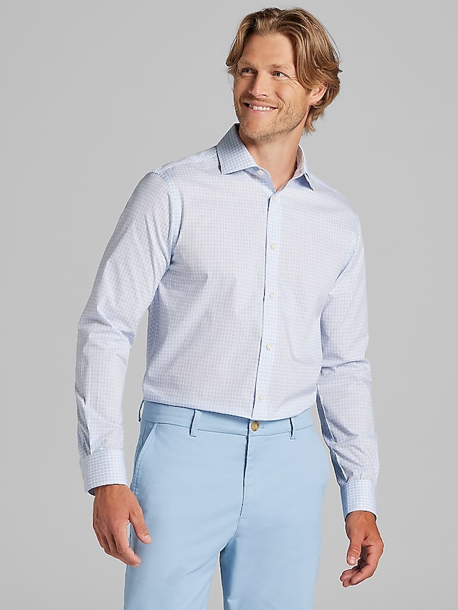Wilke-Rodriguez Slim Fit Plaid Dress Shirt