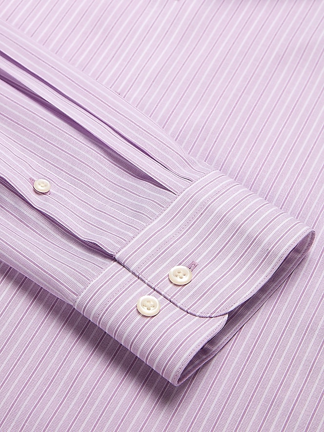 Wilke-Rodriguez Classic Fit Multi-Stripe Dress Shirt