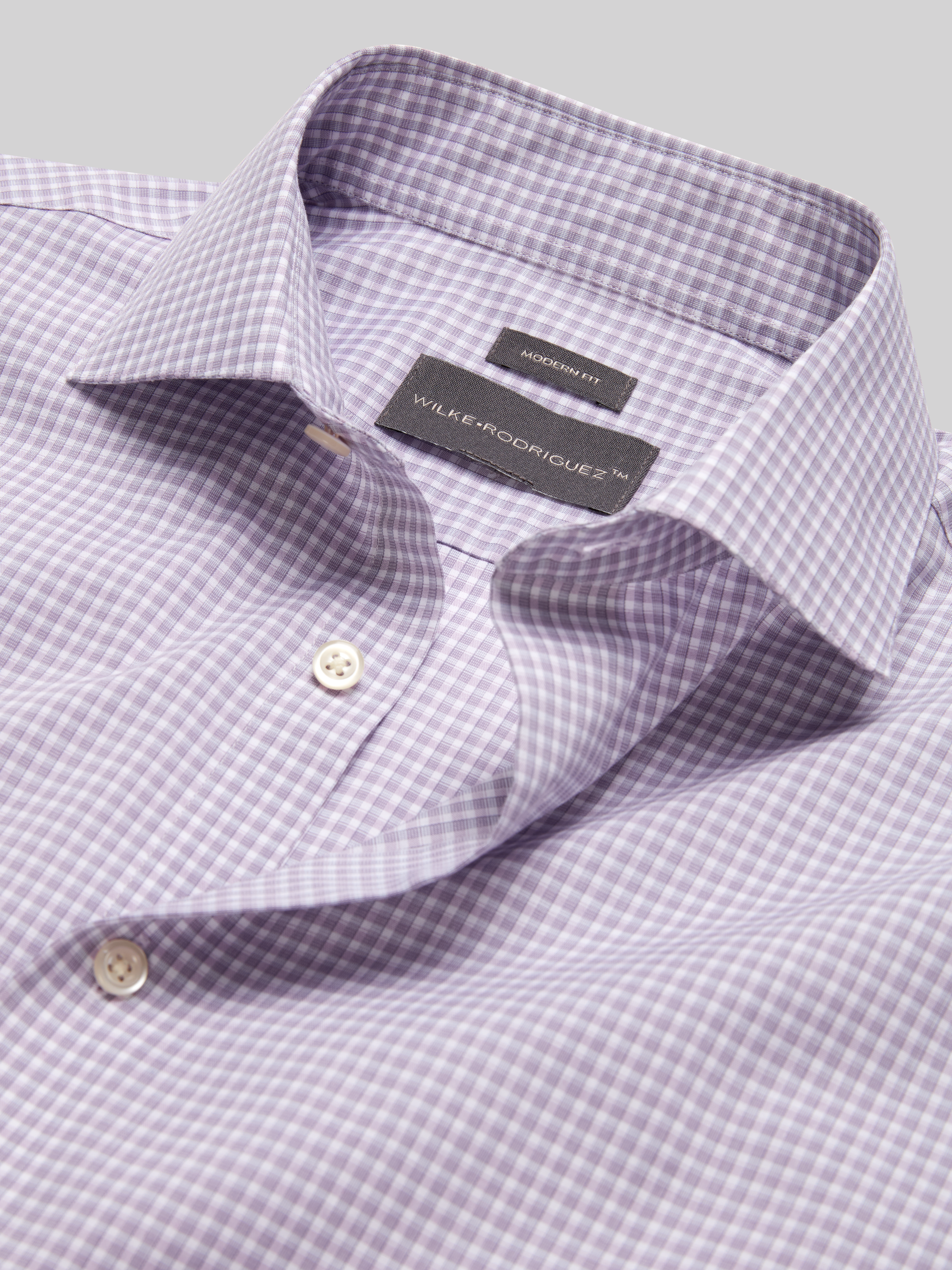 Modern Fit Check Dress Shirt