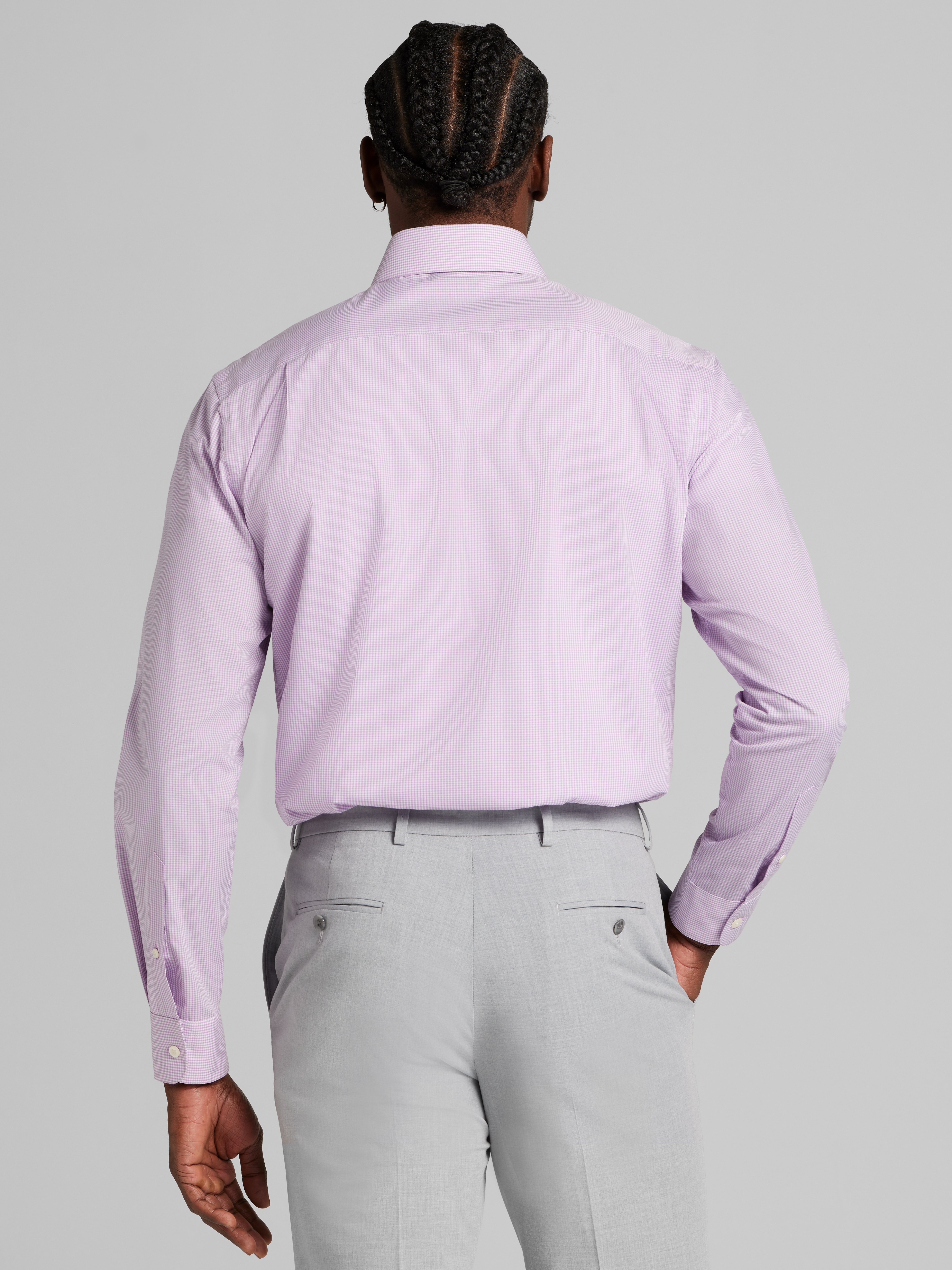 Modern Fit Gingham Dress Shirt