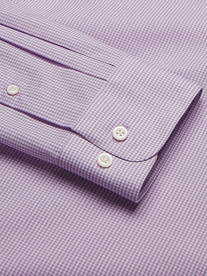 Wilke-Rodriguez Modern Fit Gingham Dress Shirt