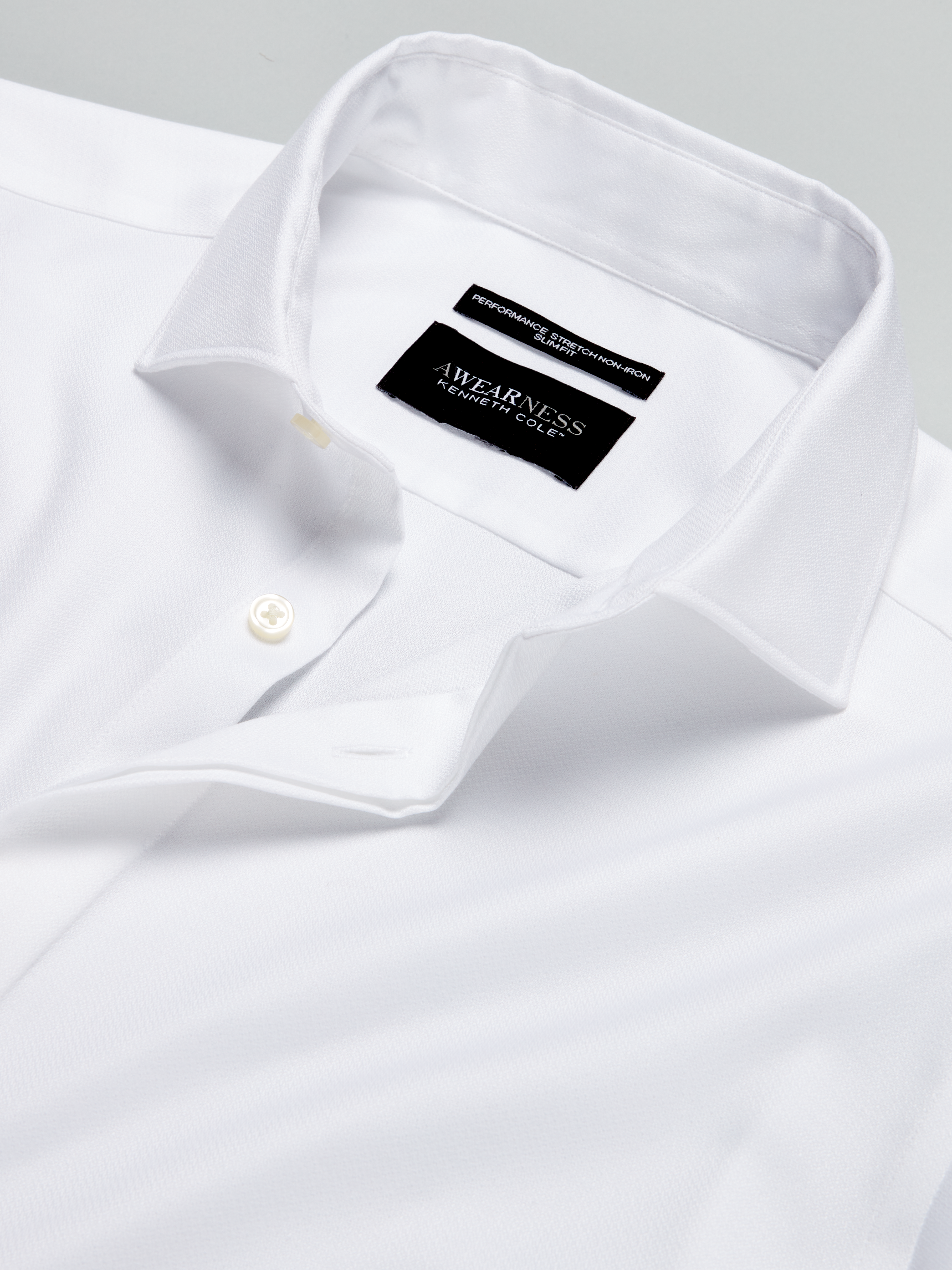 Slim Fit Covered Placket Dress Shirt