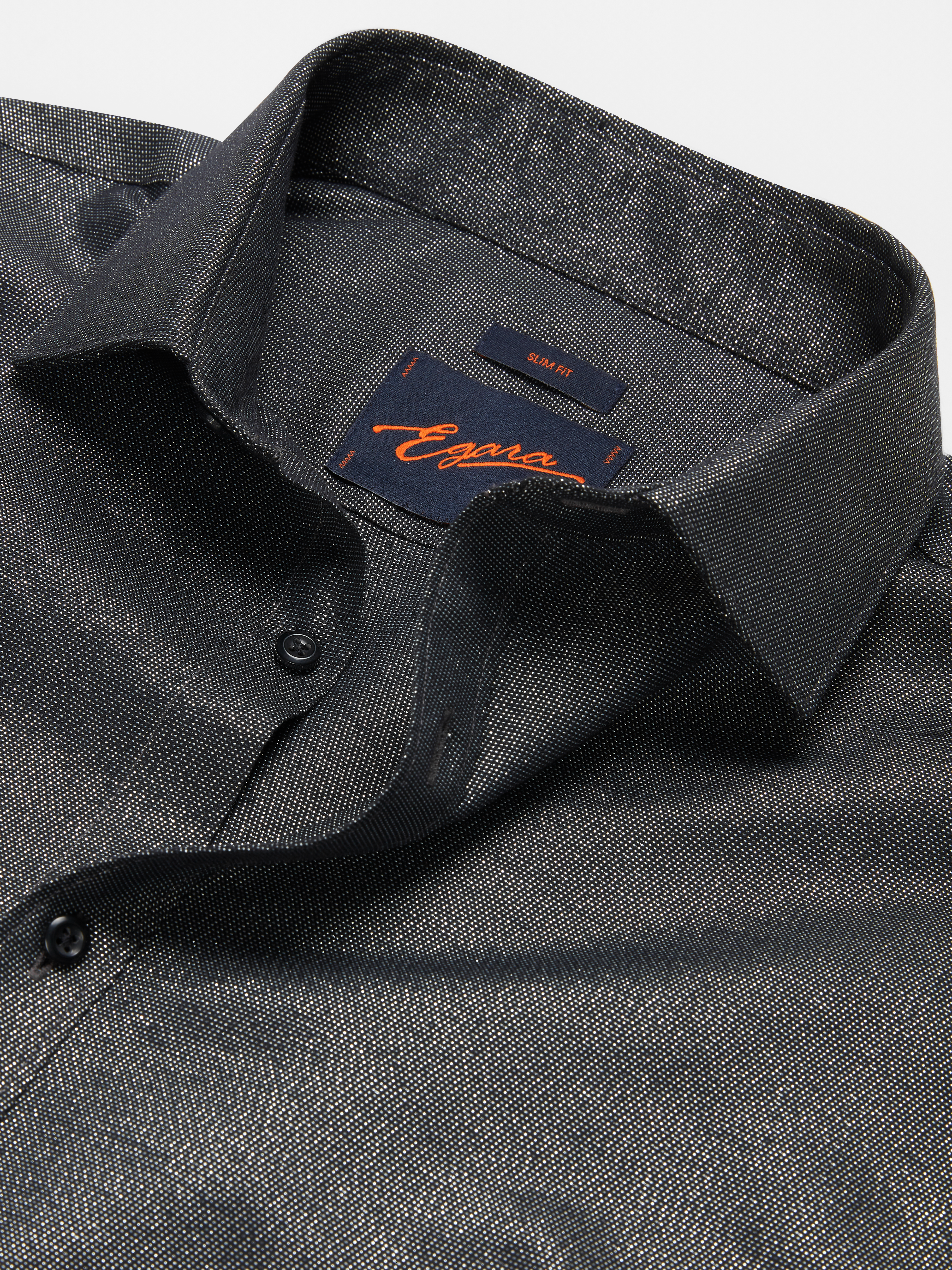 Skinny Fit Twill Dress Shirt