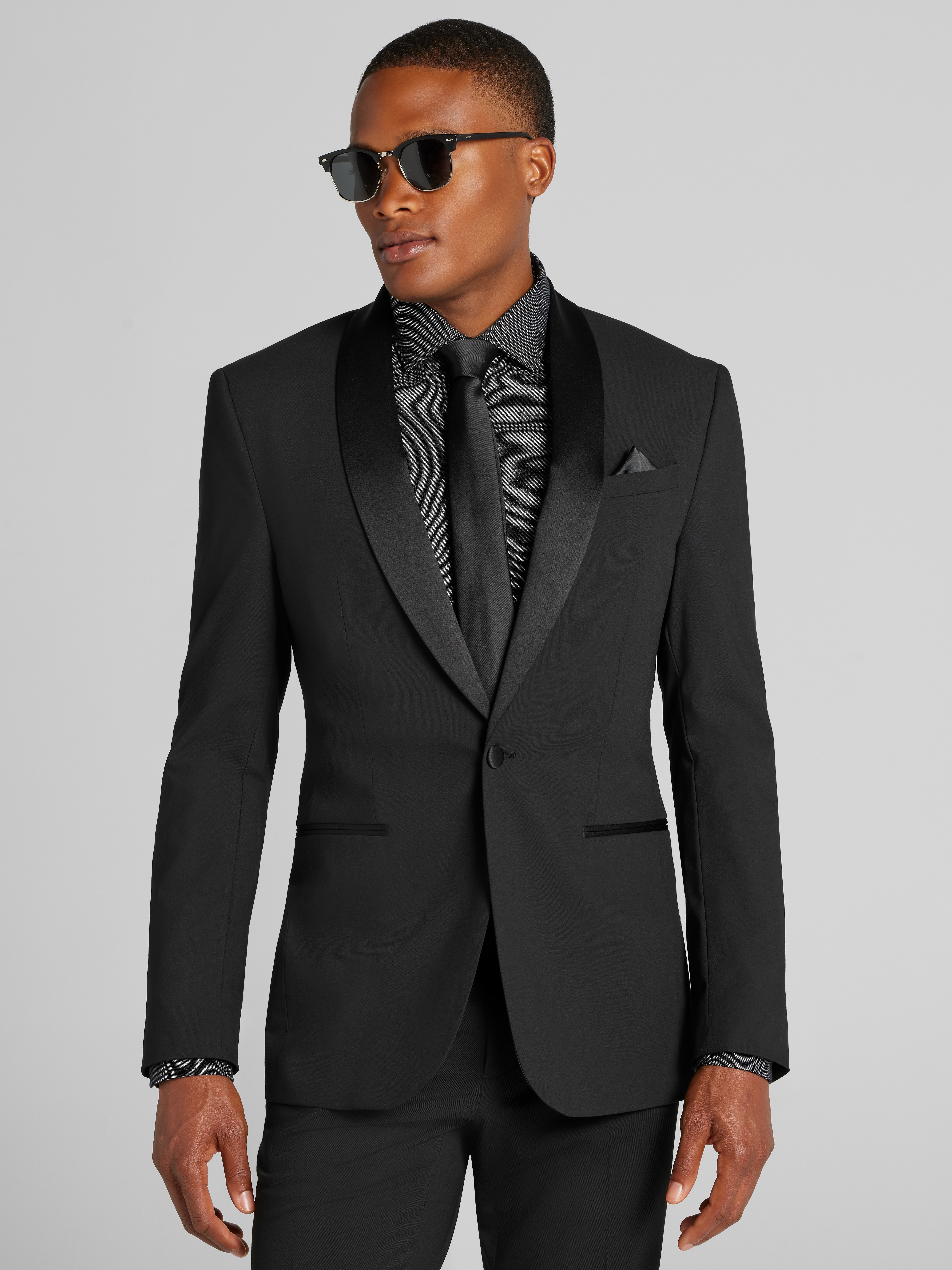 Skinny Fit Twill Dress Shirt