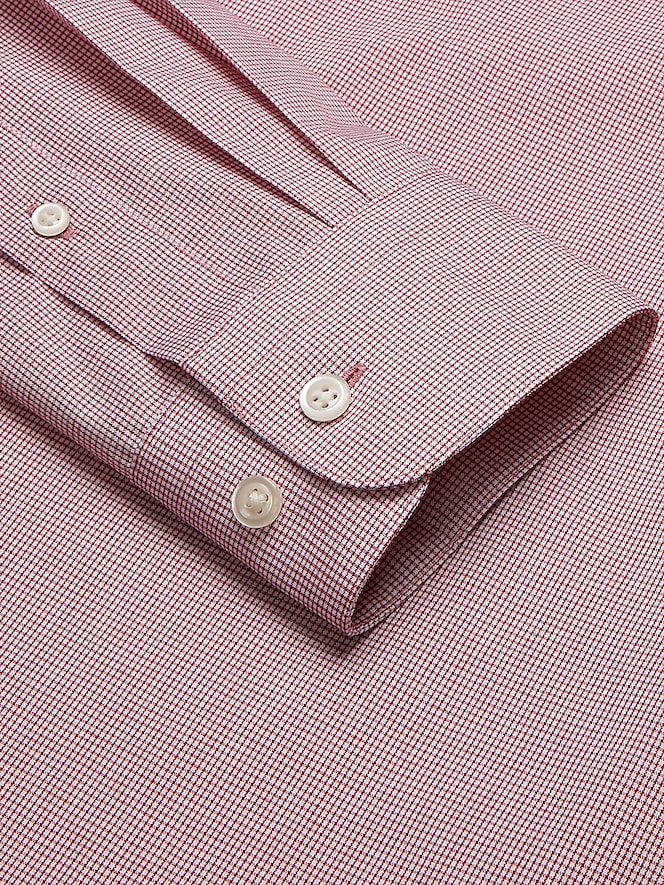 Wilke-Rodriguez Modern Fit Mini Check Dress Shirt