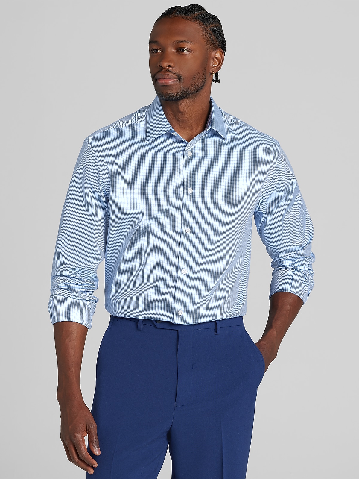 Joseph Abboud Classic Fit Dress Shirt, Blue | Men's Wearhouse