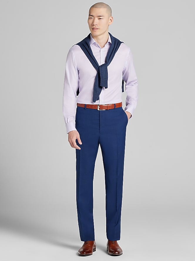 Joseph Abboud Classic Fit Mini Check Dress Shirt