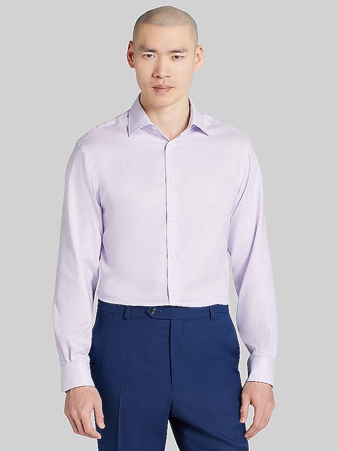 Joseph Abboud Classic Fit Mini Check Dress Shirt