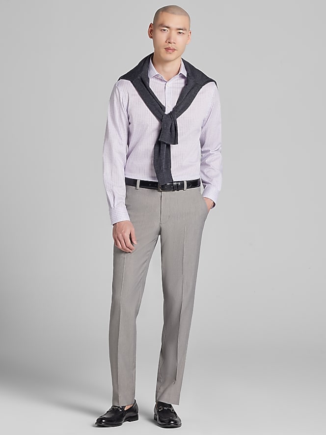 Joseph Abboud Classic Fit Double-Check Dress Shirt