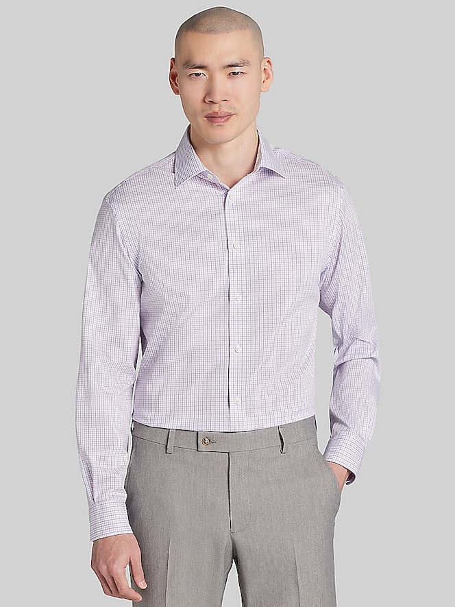 Joseph Abboud Classic Fit Double-Check Dress Shirt