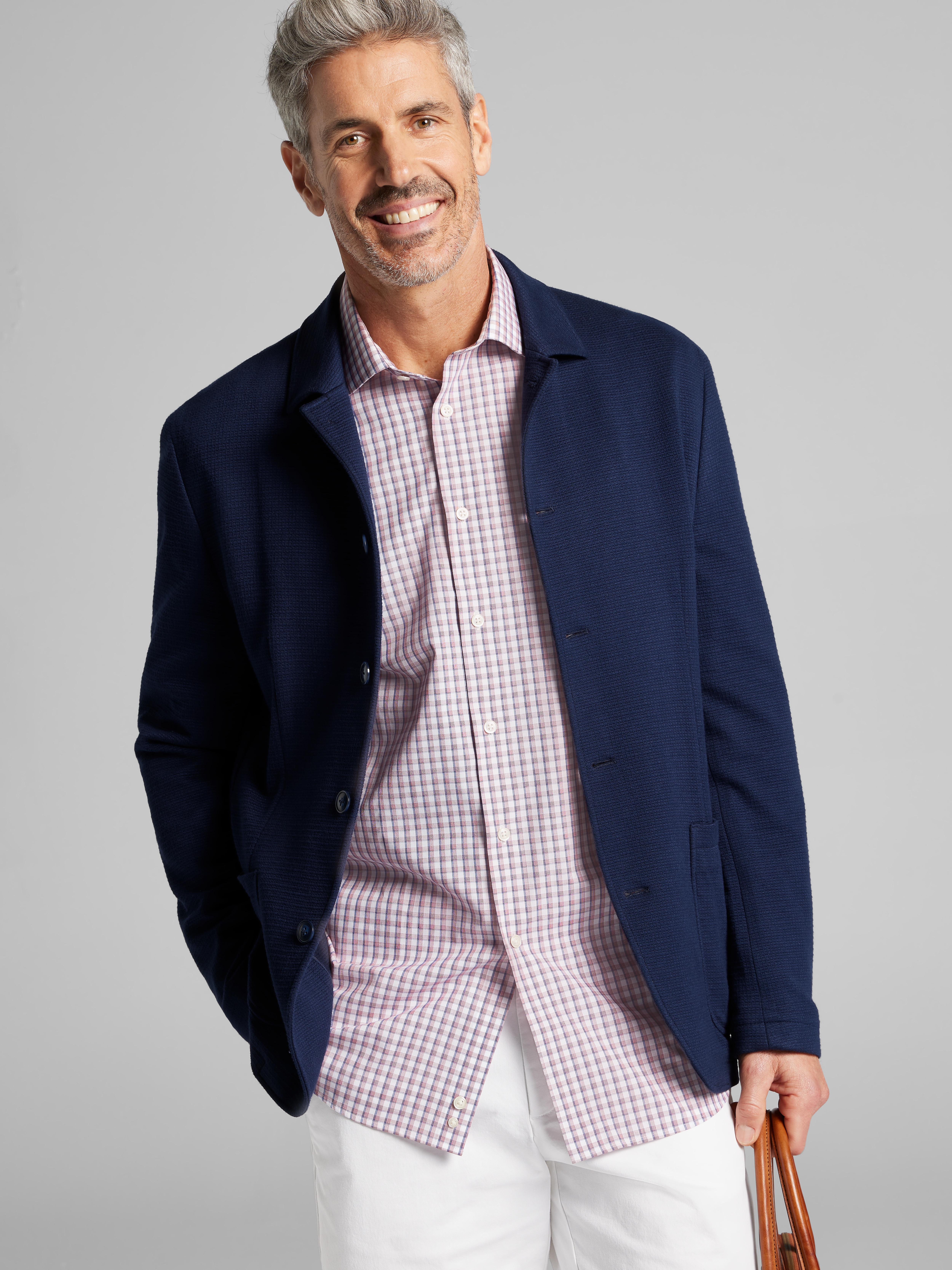 Classic Fit Plaid Dress Shirt