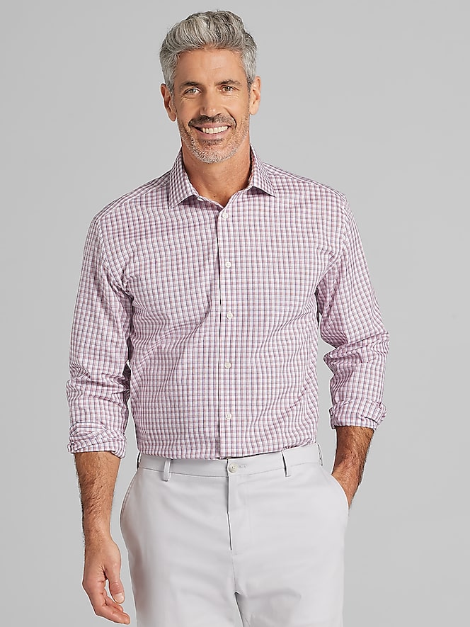 Wilke-Rodriguez Classic Fit Plaid Dress Shirt