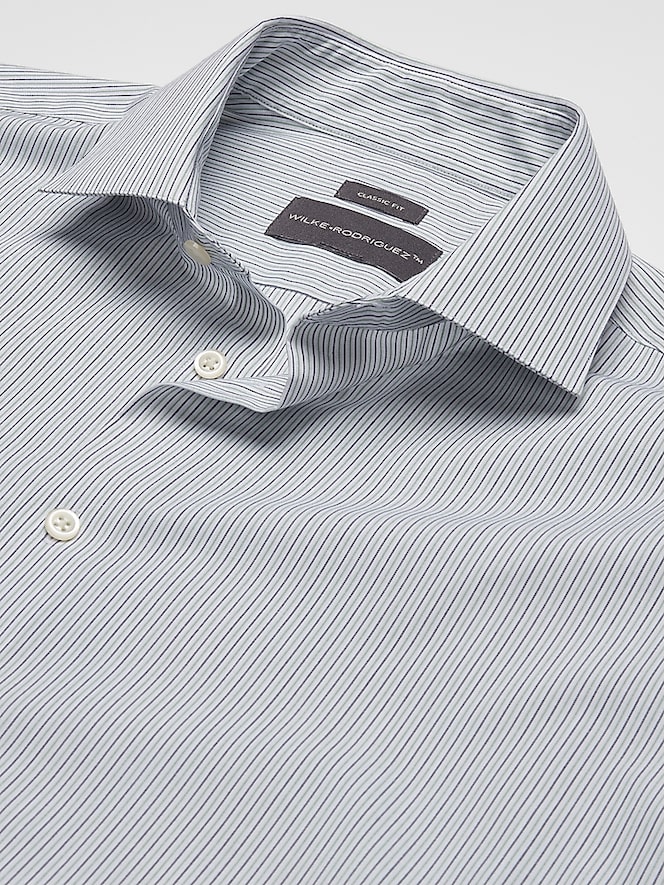 Wilke-Rodriguez Classic Fit Fine Line Stripe Dress Shirt