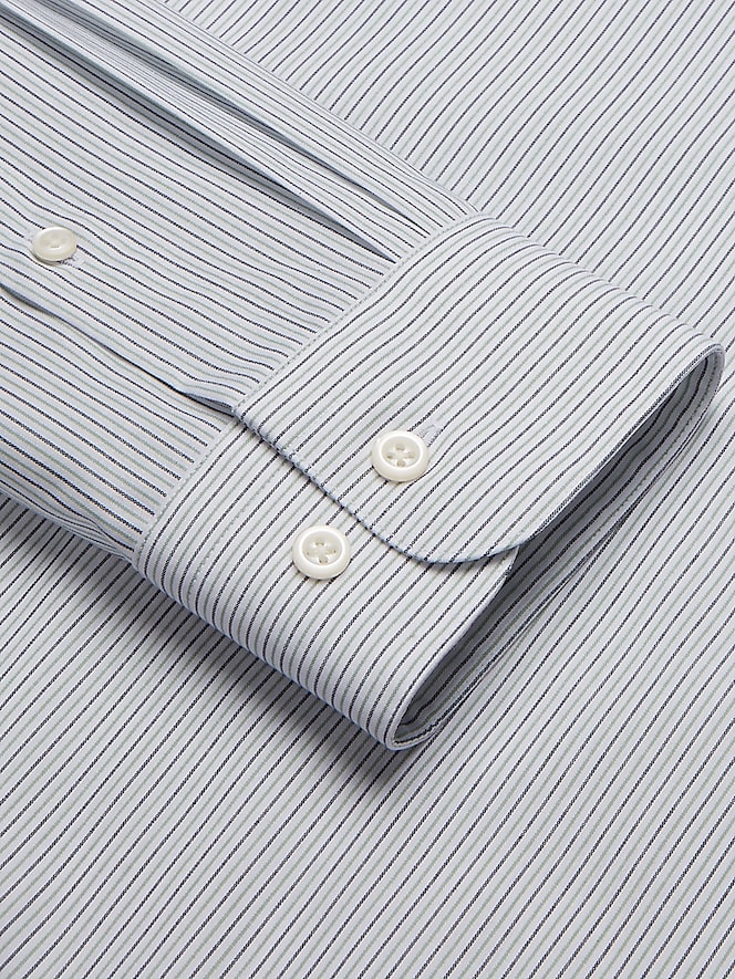 Wilke-Rodriguez Classic Fit Fine Line Stripe Dress Shirt
