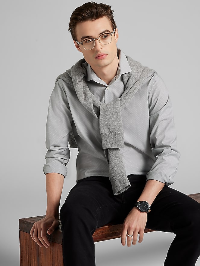 Awearness Kenneth Cole Slim Fit Ultra Performance Stretch Dress Shirt