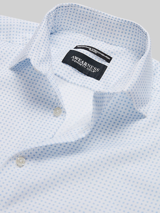 Awearness Kenneth Cole Slim Fit Ultra Performance Stretch Dress Shirt