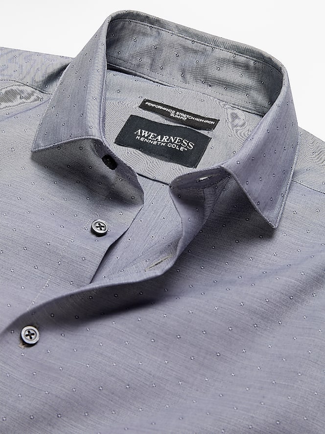 Awearness Kenneth Cole Slim Fit Stretch Dress Shirt
