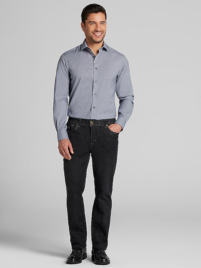 Awearness Kenneth Cole Slim Fit Stretch Dress Shirt