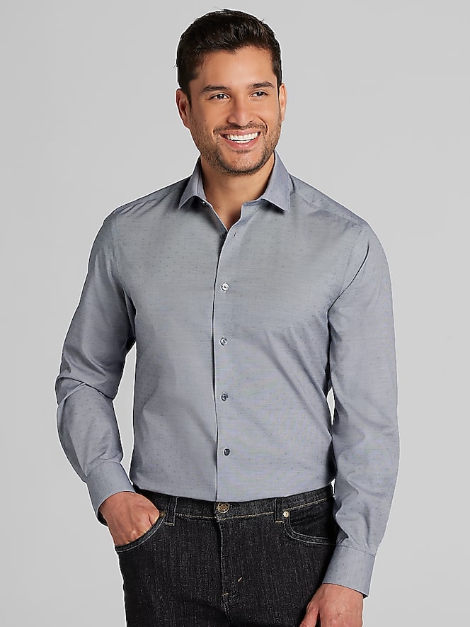 Awearness Kenneth Cole Slim Fit Stretch Dress Shirt