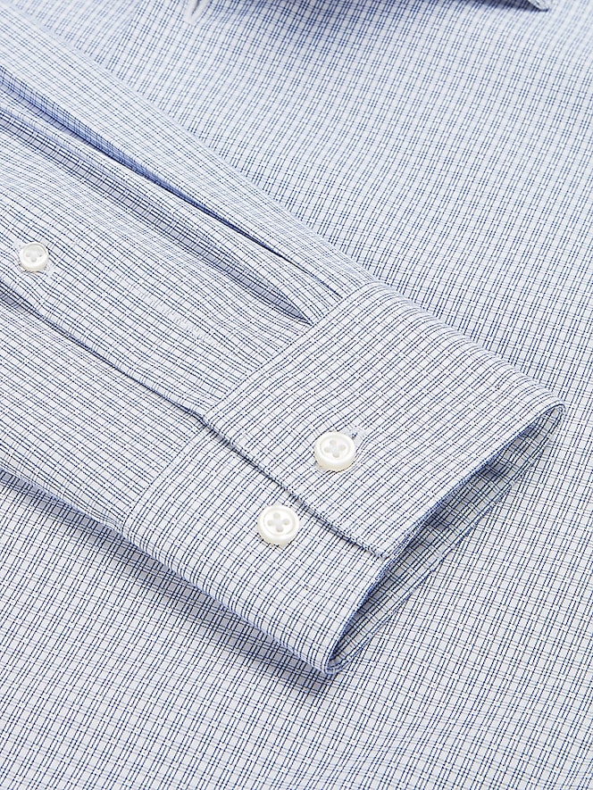 Awearness Kenneth Cole Slim Fit Ultra Performance Stretch Plaid Dress Shirt