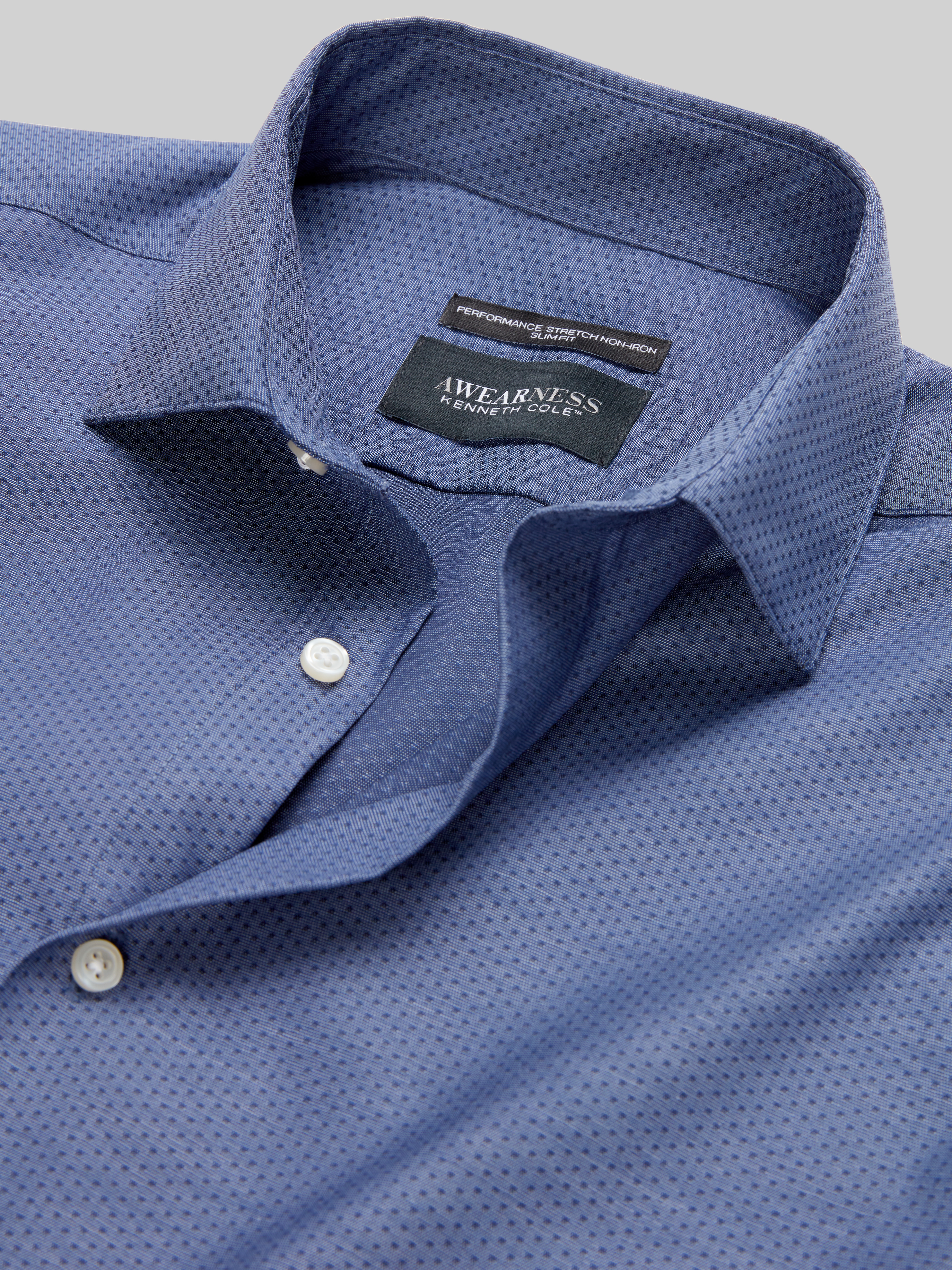 Slim Fit Ultra Performance Stretch Dot Dress Shirt