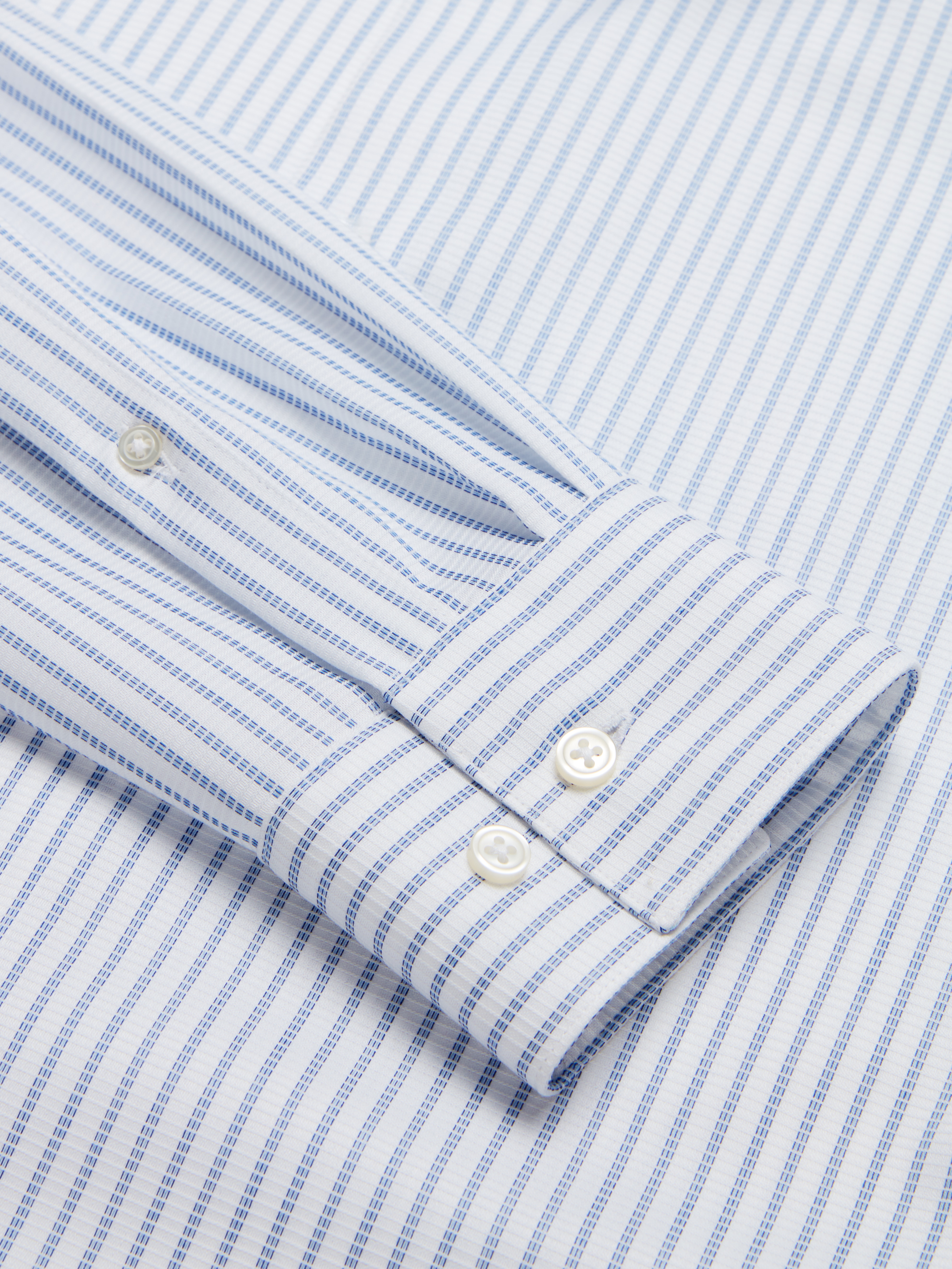 Slim Fit Ultra Performance Stretch Textured Stripe Dress Shirt