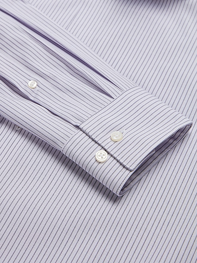 Awearness Kenneth Cole Slim Fit Ultra Performance Stretch Multistripe Dress Shirt