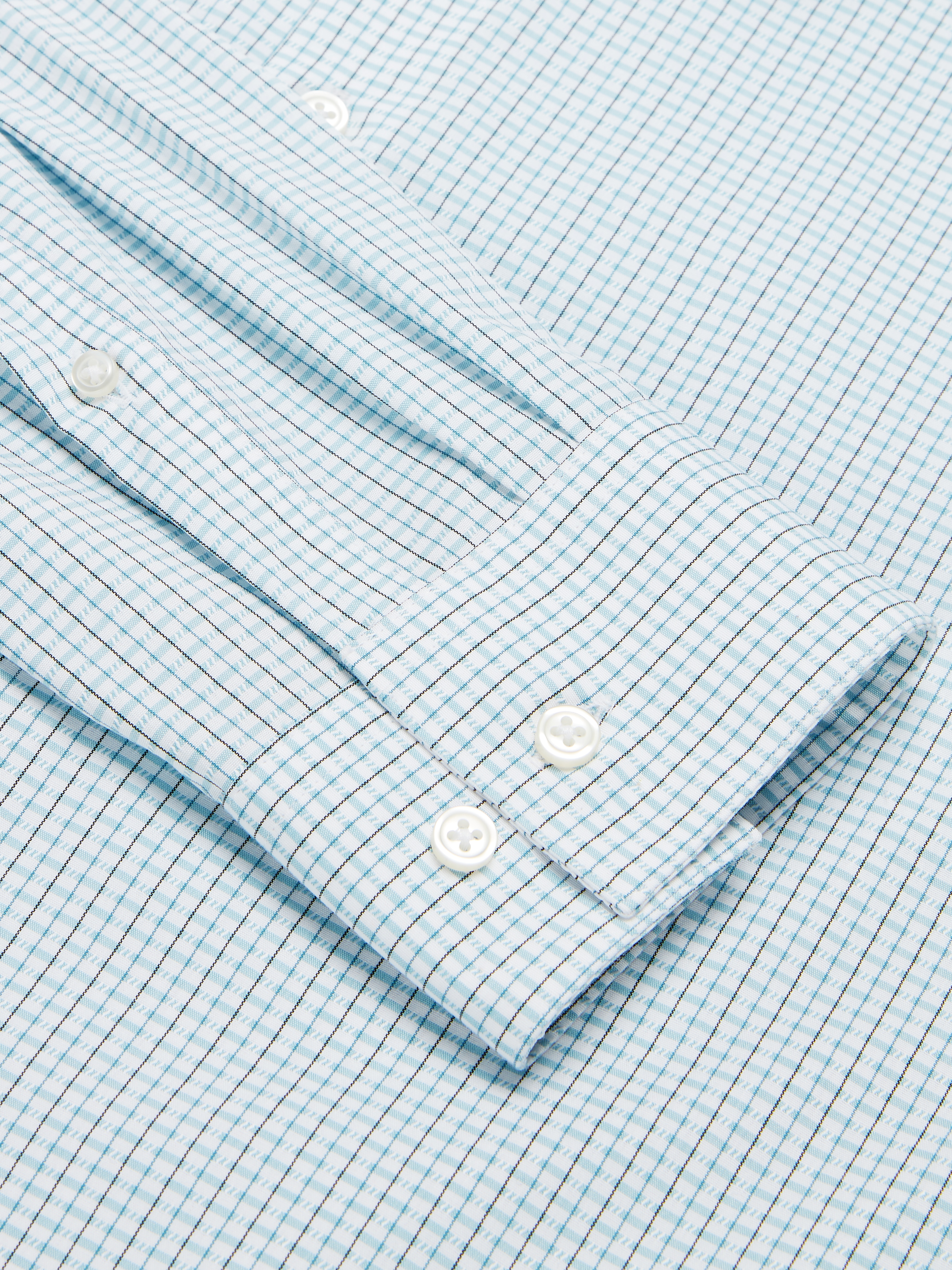 Slim Fit Performance Stretch Dobby Check Dress Shirt