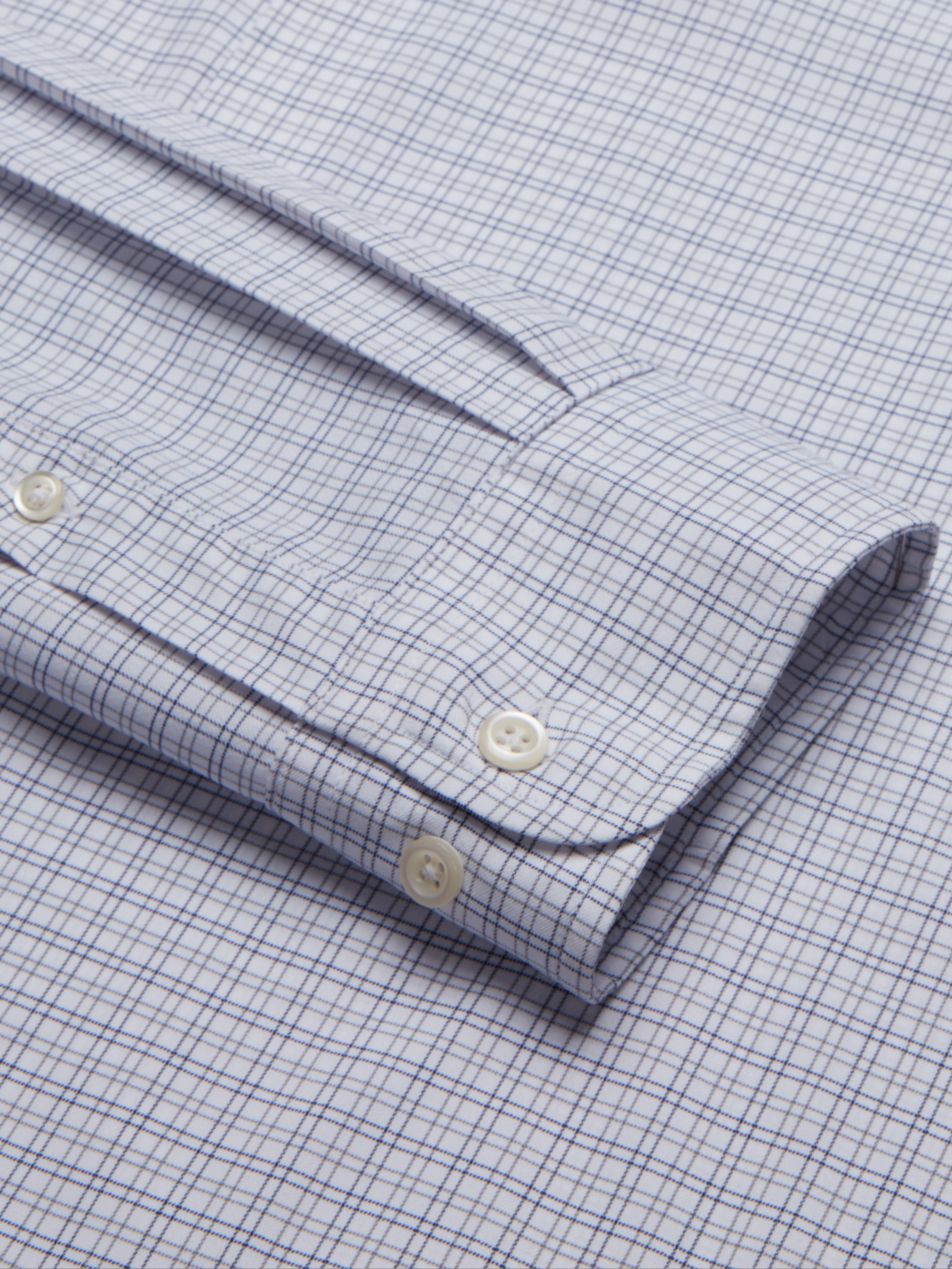 Relaxed Fit Performance Small Plaid Dress Shirt
