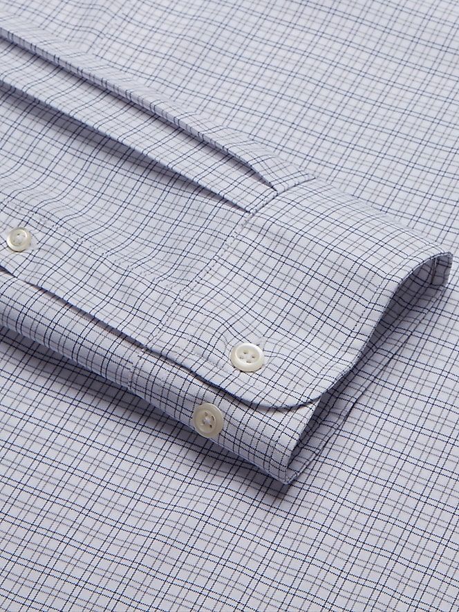 Joseph Abboud Modern Fit Performance Small Plaid Dress Shirt