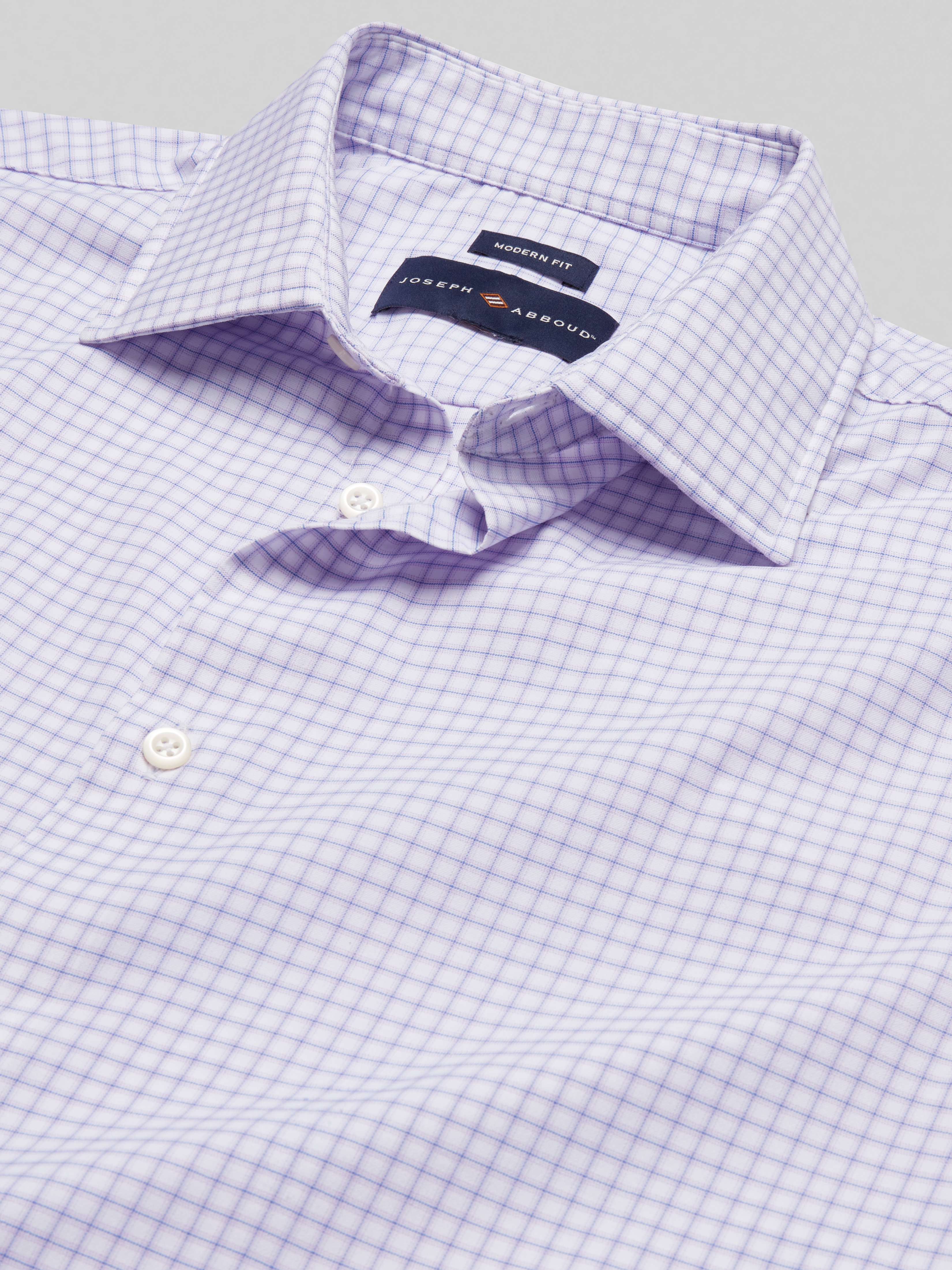 Modern Fit Performance Plaid Dress Shirt