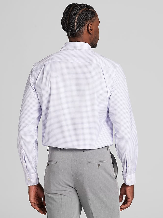 Joseph Abboud Modern Fit Performance Plaid Dress Shirt