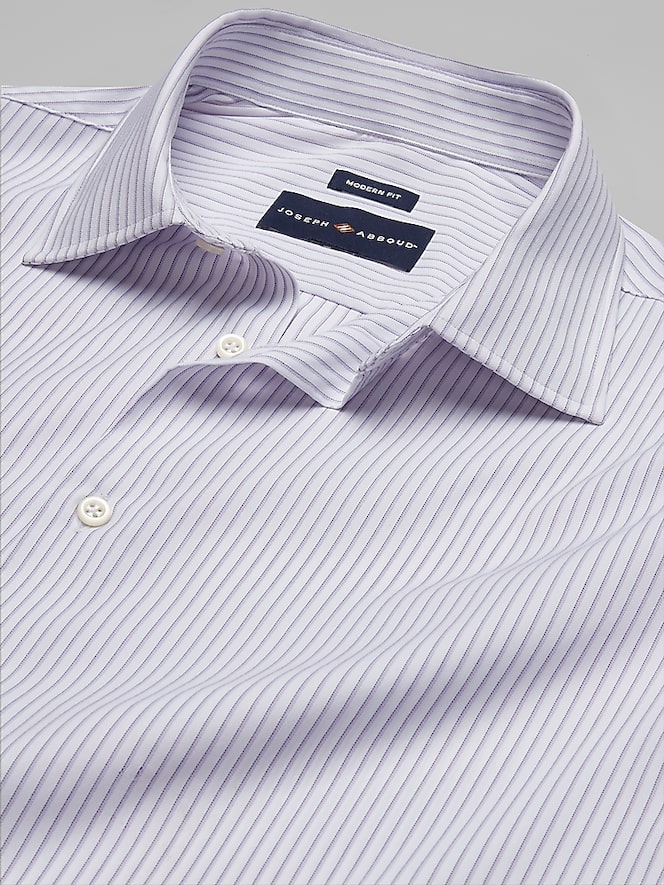 Joseph Abboud Modern Fit Performance Stripe Dress Shirt