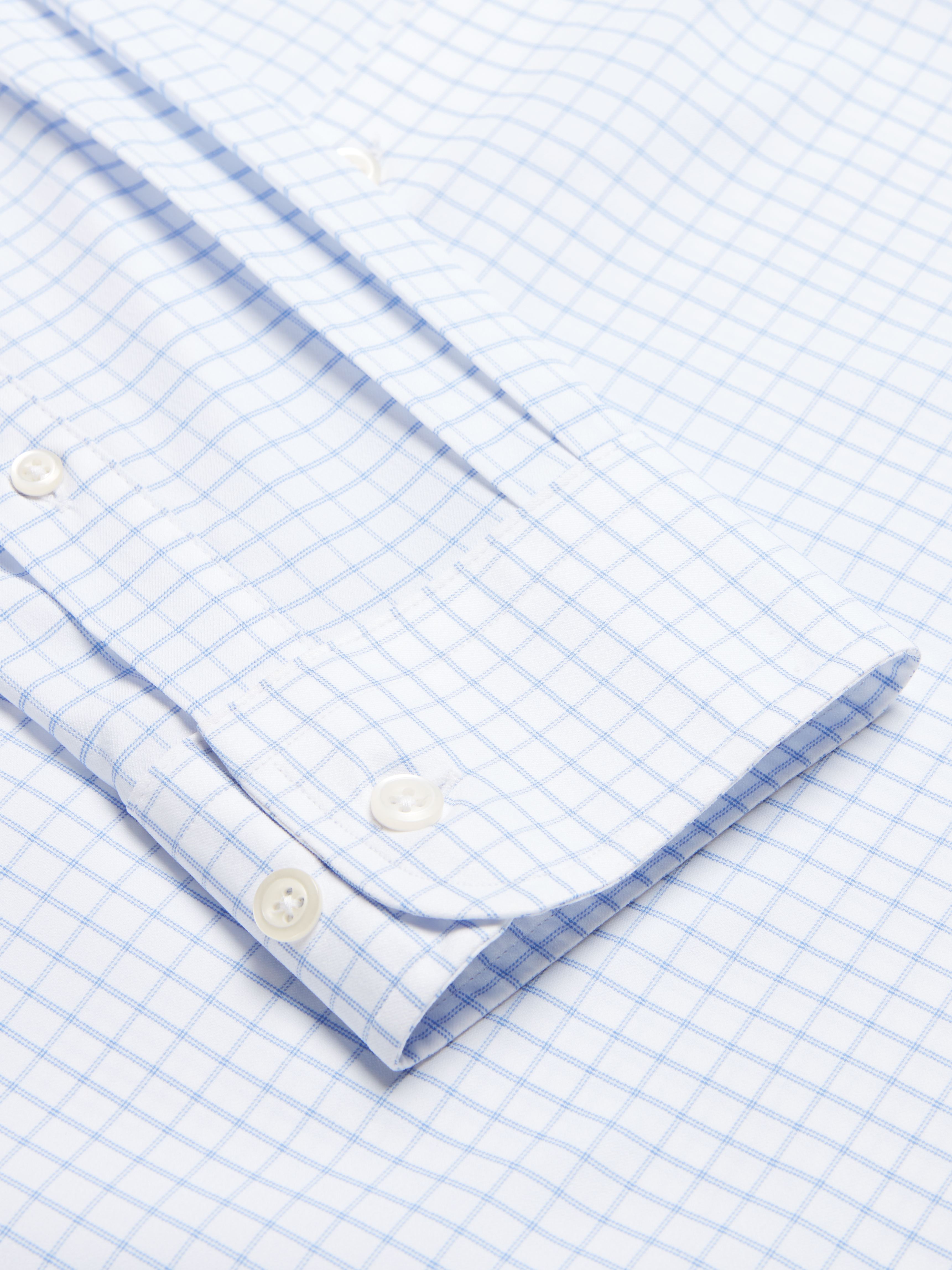 Modern Fit Performance Windowpane 4-Way Stretch Dress Shirt