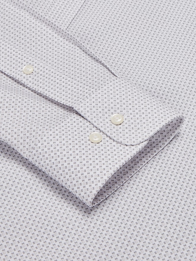 Egara Skinny Fit Criss Cross Pattern Dress Shirt