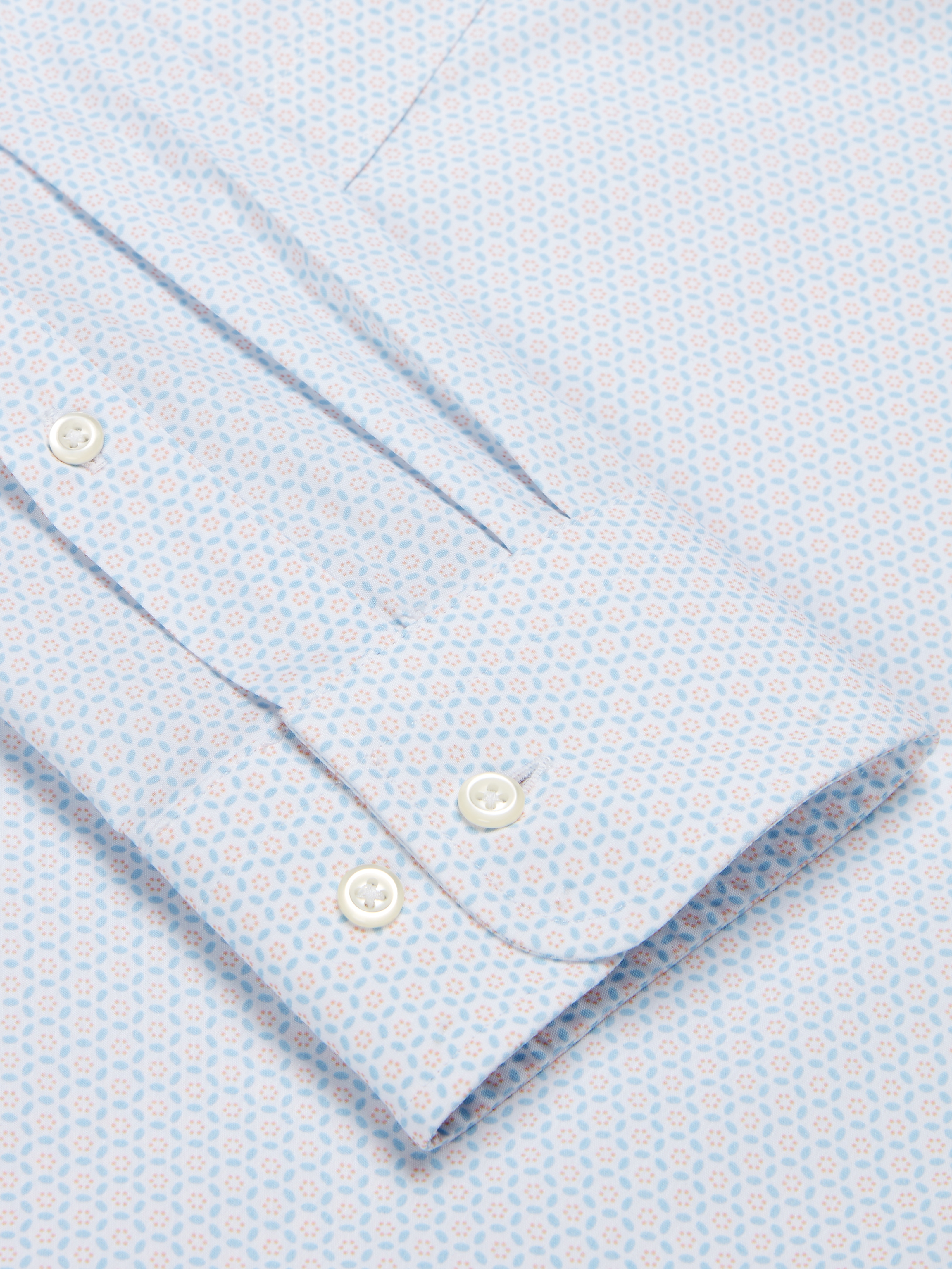 Skinny Fit Floral Dress Shirt