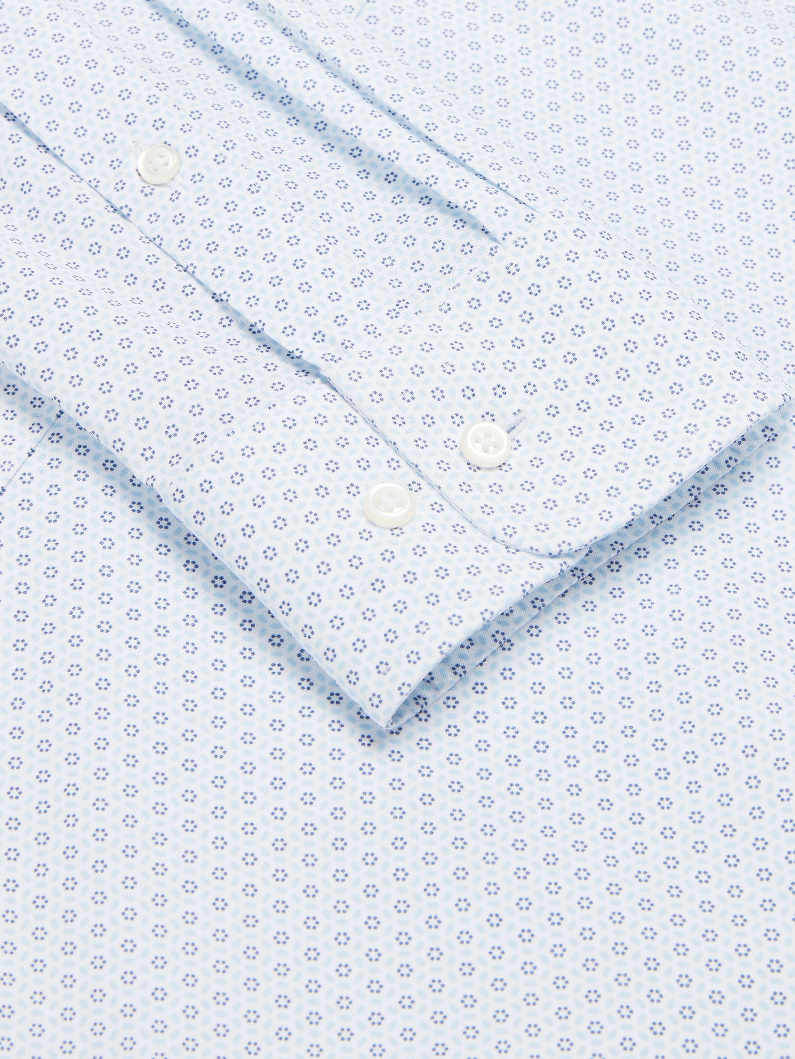 Skinny Fit Floral Dress Shirt