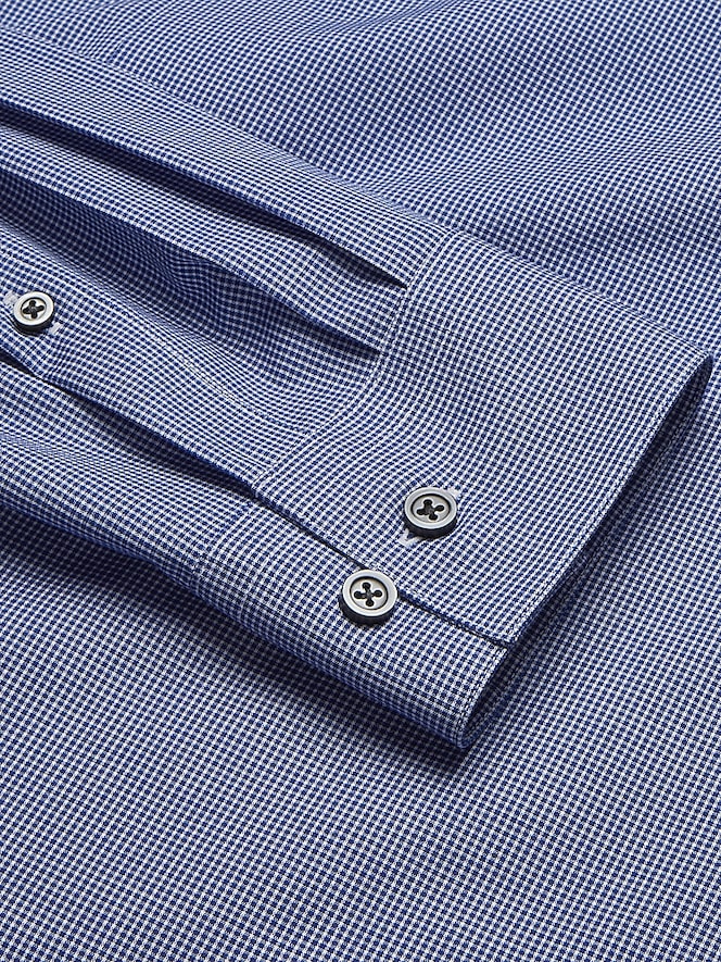 Awearness Kenneth Cole Slim Fit Stretch Micro Check Dress Shirt