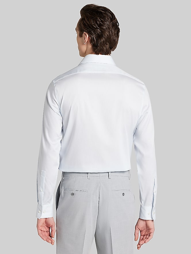 Calvin Klein Slim Fit Stripe Supima Cotton Dress Shirt