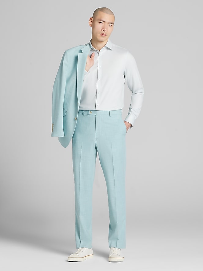 Calvin Klein Slim Fit Dobby Supima Cotton Dress Shirt