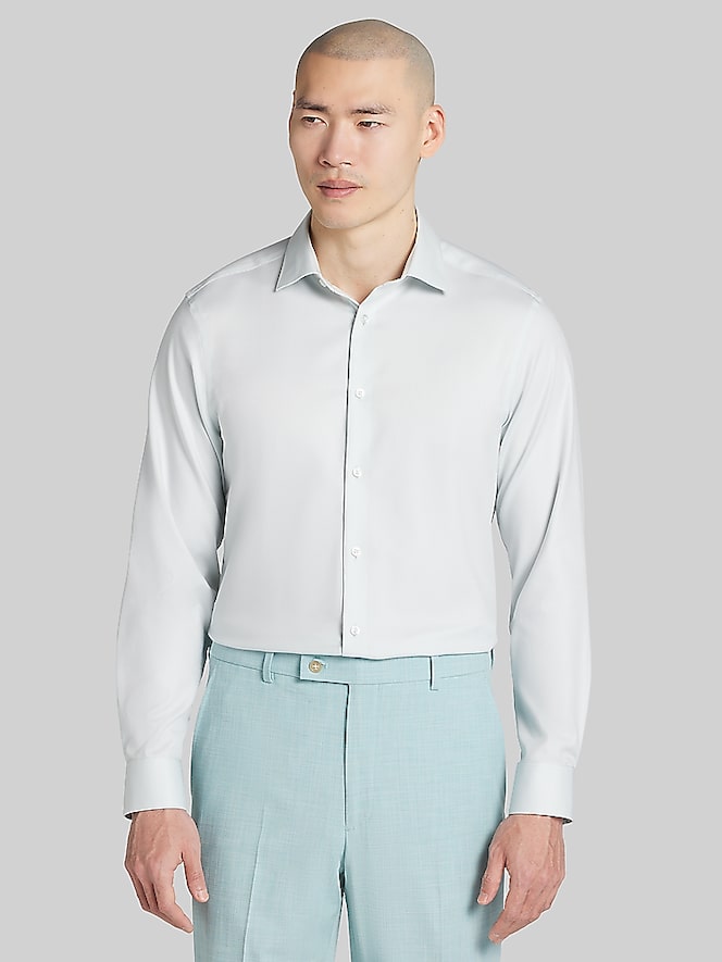 Calvin Klein Slim Fit Dobby Supima Cotton Dress Shirt
