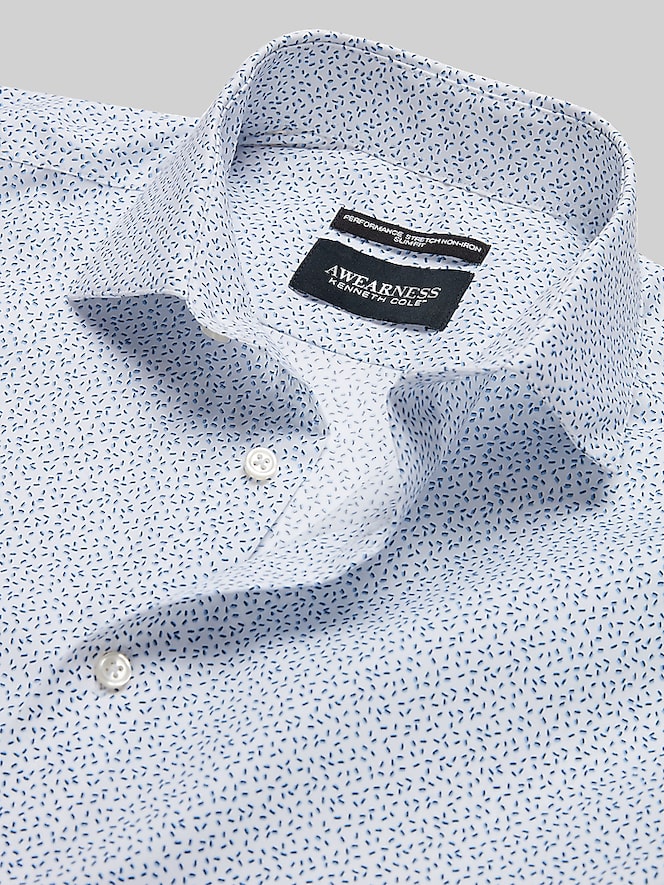 Awearness Kenneth Cole Slim Fit Ultra Performance Stretch Dress Shirt