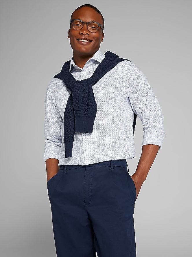 Awearness Kenneth Cole Slim Fit Ultra Performance Stretch Dress Shirt