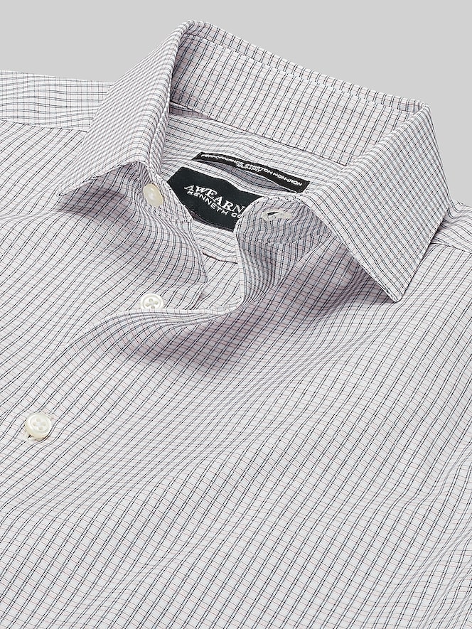 Awearness Kenneth Cole Slim Fit Plaid Dress Shirt