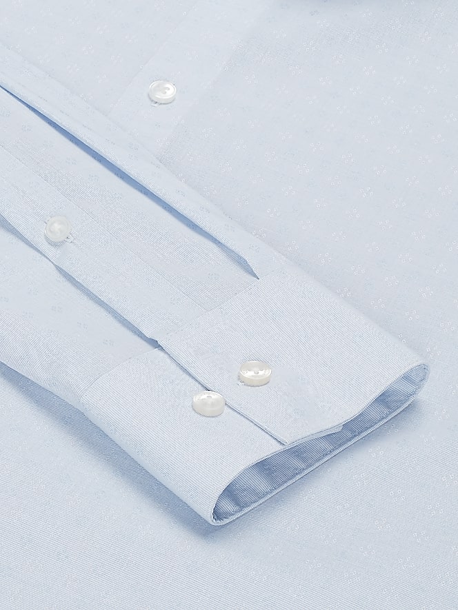 Calvin Klein Slim Fit Textured Solid Supima Cotton Dress Shirt