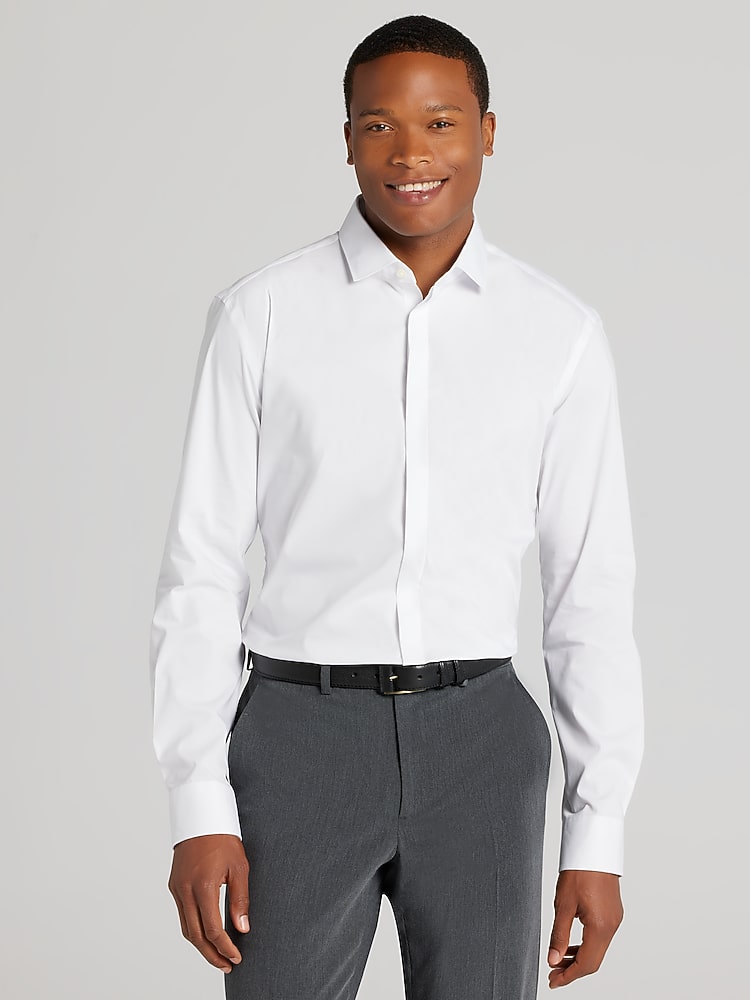 egara skinny fit dress shirt The Moment White Maxi Skirt - US 12 main image 0