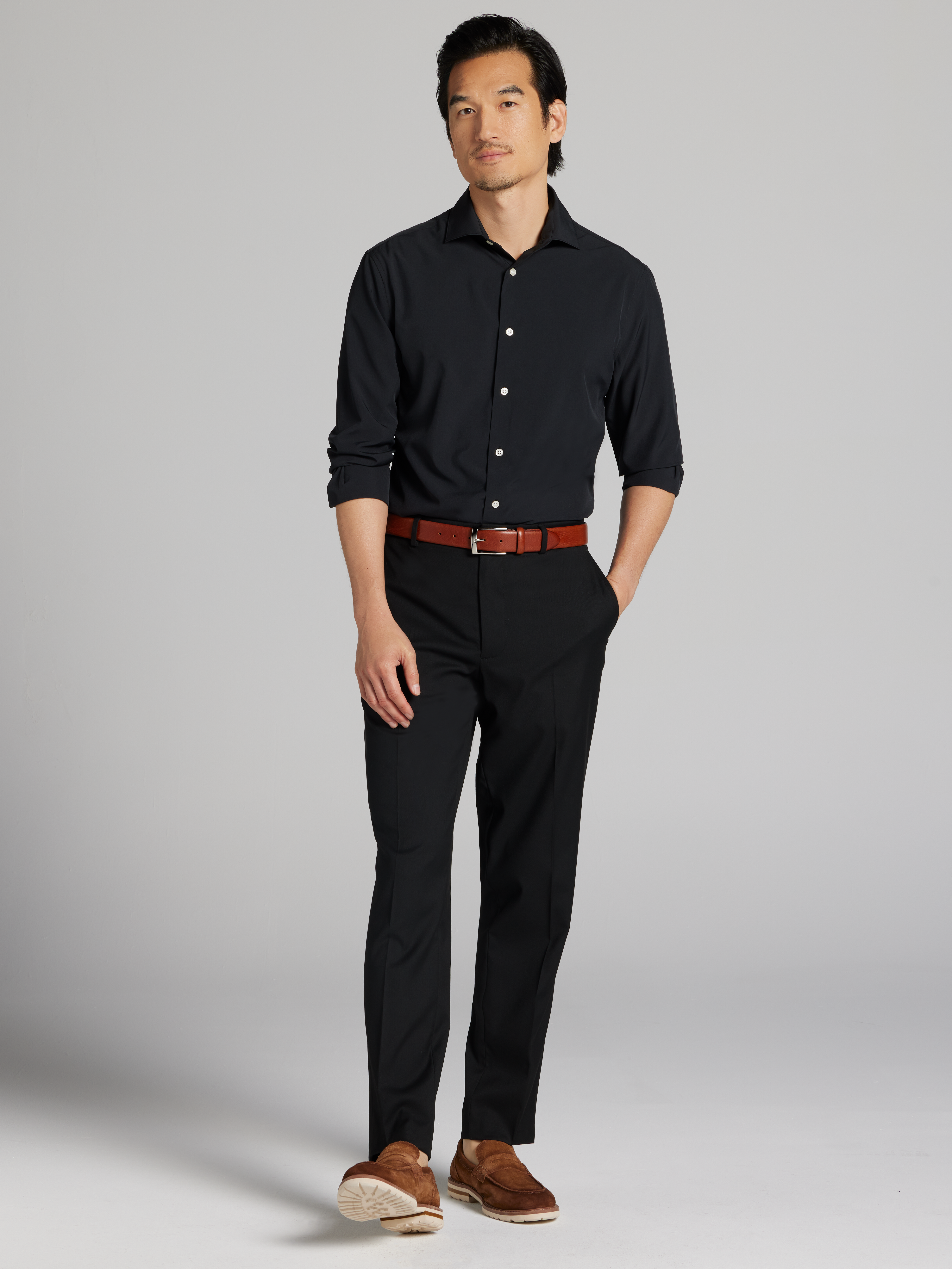 Slim Fit 4-Way Stretch Dress Shirt